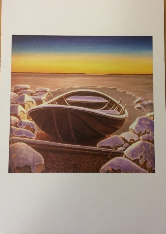Peter Borotinskij Aftonrodnad - Iltarusko 21 x 15 cm
