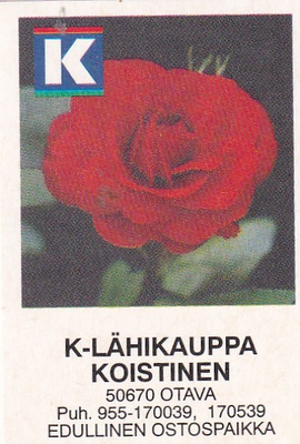 Otava, K-Lähikauppa Koistinen   , 8/12