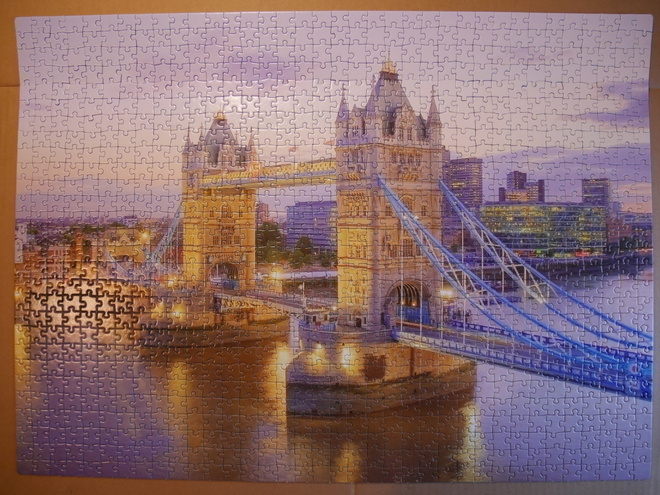 Palapeli 1000 p., London Tower Bridge