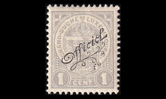Luxemburg 76 * Virkamerkki 1 C (1908)
