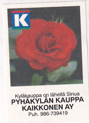 Pyhäkylän Kauppa. Kaikkonen AY, s39