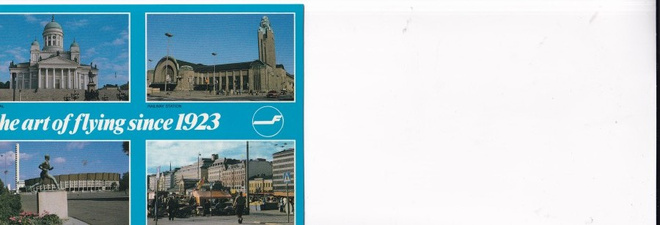 Helsinki, Finnair, sommitelmakortti     b690