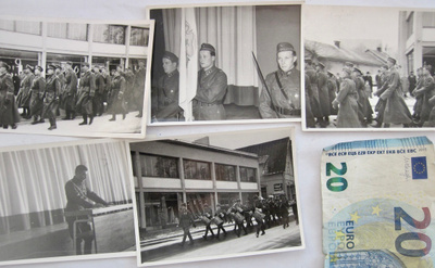 5 VANHAA Valokuvaa Upseerit Soittokunta ym 1940-l