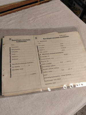 haavoittumis sairastumis kuoinilmoitus kaavakkeita