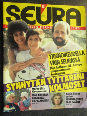 SEURA LEHTI 18 / 1987 39 V. TAKAA SIS.LUETTELO KUVA 2 ja 3