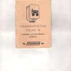 Strömberg, asennus ja ohjeet, 4 vihkoa, 1950-60 lukua. - pikkukuva 3