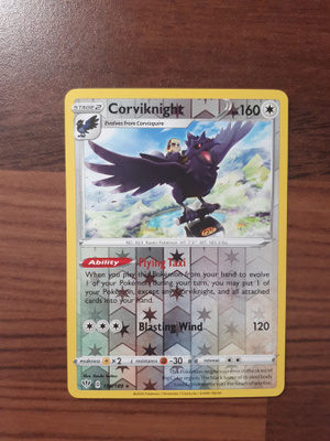 Pokemon Corviknight 156/189 Reverse holo Rare