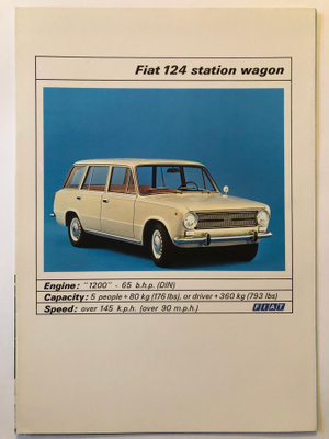 Myyntiesite - Fiat 124 Station Wagon - 1969