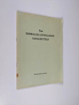 Pieni suomalais-latinalainen sanaluettelo