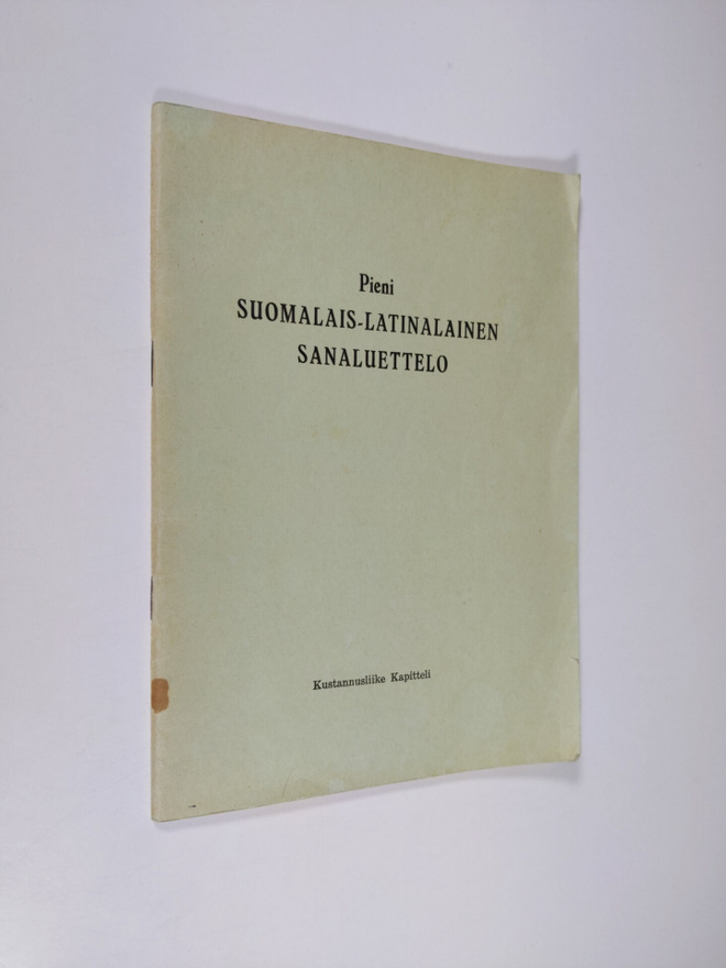 Pieni suomalais-latinalainen sanaluettelo