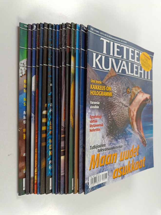 Tieteen kuvalehti vuosikerta 2003 (Puuttuu nro 18)