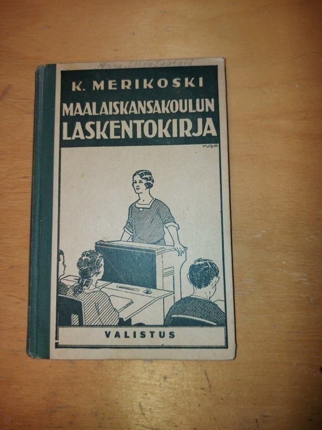 K.Merikoski Maalaiskanskoulun laskentokirja