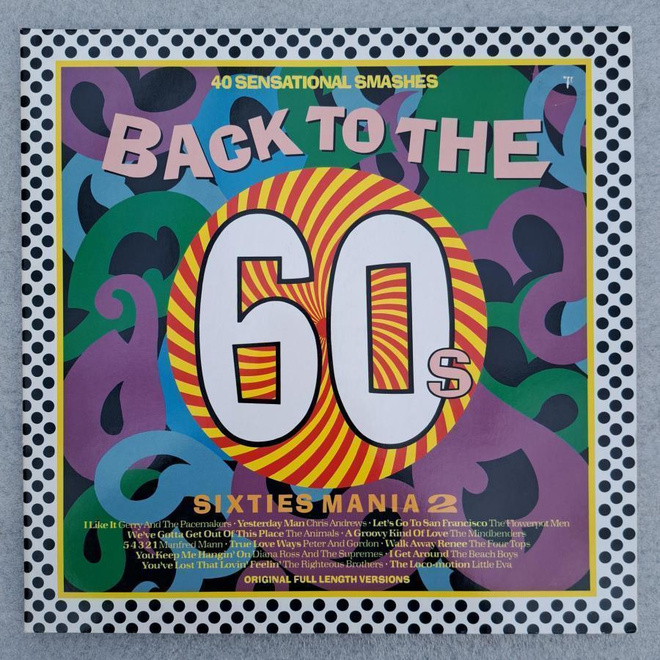 BACK TO THE 60´S, SIXTIES MANIA 2 (2-LP), ks. kappaleet