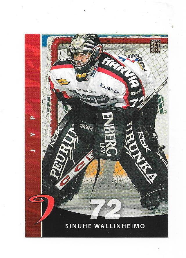 2006-07 CardSet #67 Sinuhe Wallinheimo JYP MV