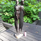 Iso Afrikka puu Veistos . K  46.5 cm - pikkukuva 1