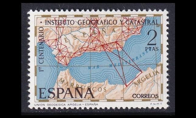 Espanja 1894 ** Kartografinen instituutti 100v (1970)