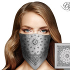 Viper Bandana, 50x50cm, 100% puuvilla, musta tai valkoinen - pikkukuva 2