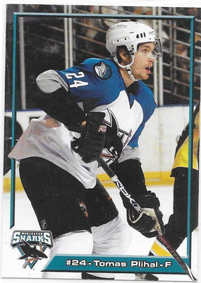 2007-08 Worchester Sharks #24 Tomas Plihal ex- TPS farmi