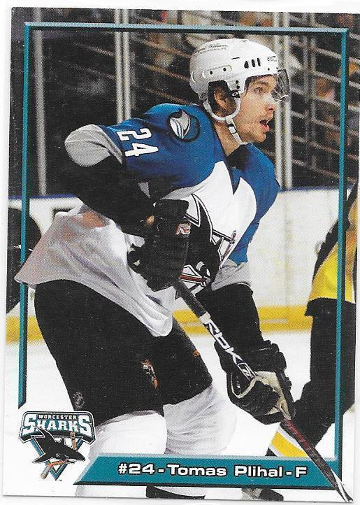 2007-08 Worchester Sharks #24 Tomas Plihal ex- TPS farmi