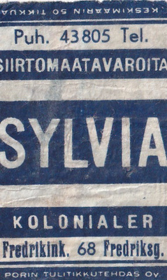 Helsinki, SYLVIA, Fredrikink. 68    s4/3