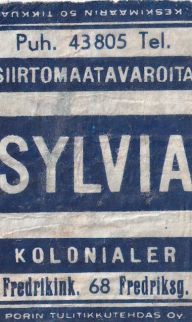 Helsinki, SYLVIA, Fredrikink. 68    s4/3