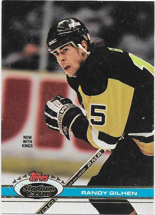 1991-92 Stadium Club #275 Randy Gilhen Pittsburgh Penguins