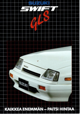 Suzuki Swift GLS -esite, 1988