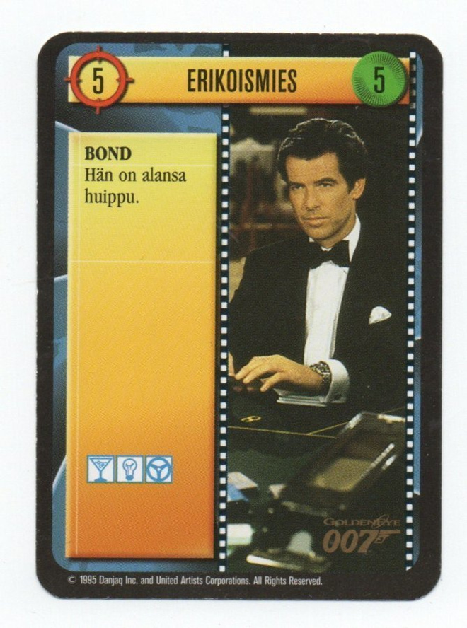 JAMES BOND 007 keräilykortti 5/5  1995
