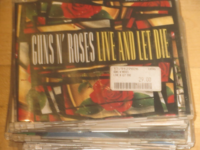 Guns`N`Roses live and let die cds