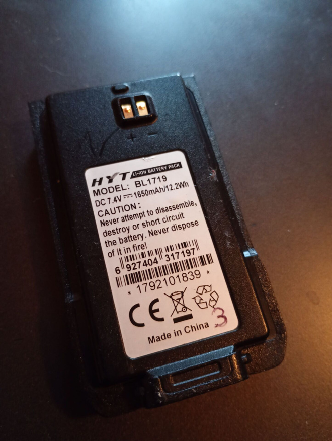 Hytera BL1719 Radiopuhelimen akku