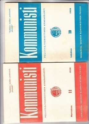 1950 Kommunisti lehden kaksi numeroa