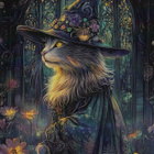 Halloween kissalla noidanhattu - pikkukuva 1
