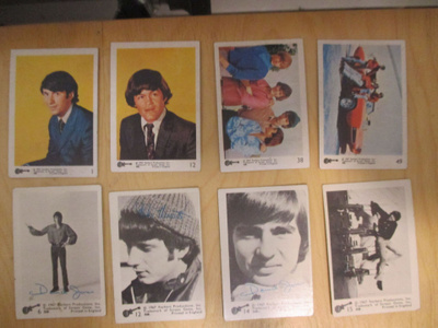 THE MONKEES - aiheisia keräilykortteja vuodelta 1967 17 kpl