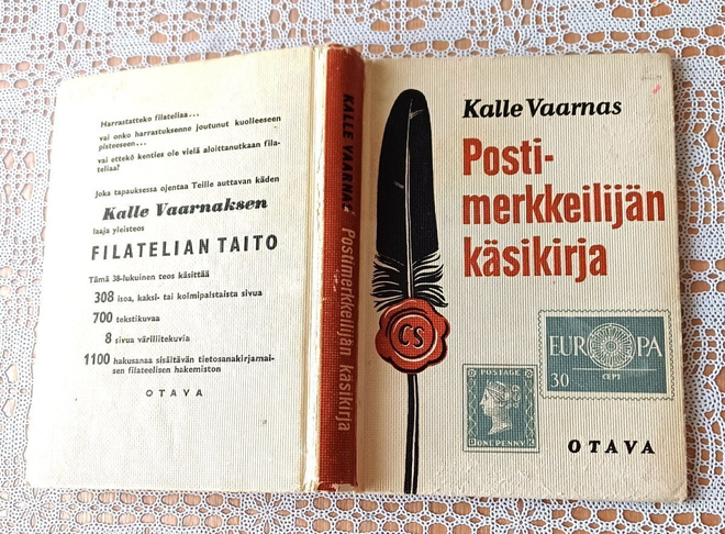 Postimerkkeilijän käsikirja 224 sivua v. 1960 Kalle Vaarnas