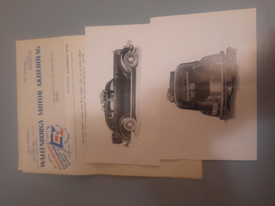 autokuvat 2 ja saatekirjeet SE Gragas typ Waros p-500