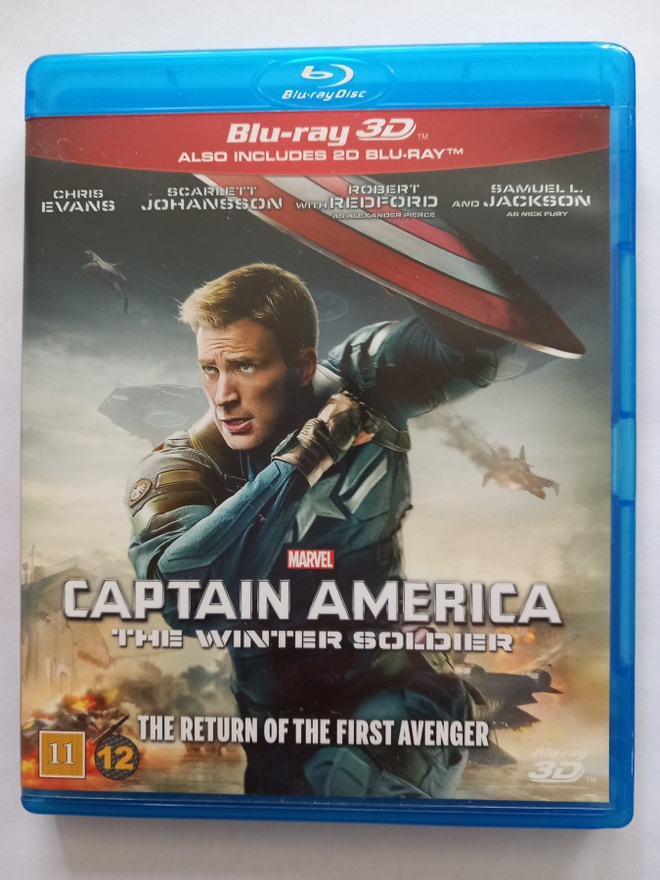 Captain America - Winter soldier 3D Nordic Blu-ray