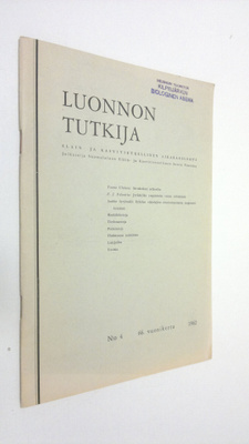 Luonnon tutkija n:o 4/1962