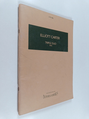 Elliott Carter : Triple duo : (1982)