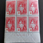 1948 Punainen Risti 7mk+2mk numerokuusilo ** - pikkukuva 1