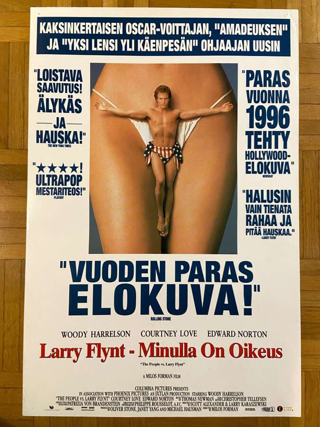 Vanha elokuvajuliste: Larry Flynt - Minulla on oikeus