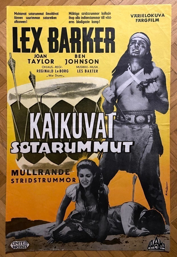 Vanha elokuvajuliste: Kaikuvat sotarummut
