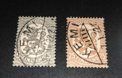 Kemi kaunis leimaiset m-17 merkit 26/5