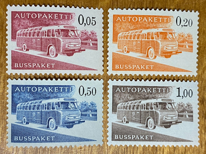 AUTOPAKETTIMERKKI SARJA 1963**