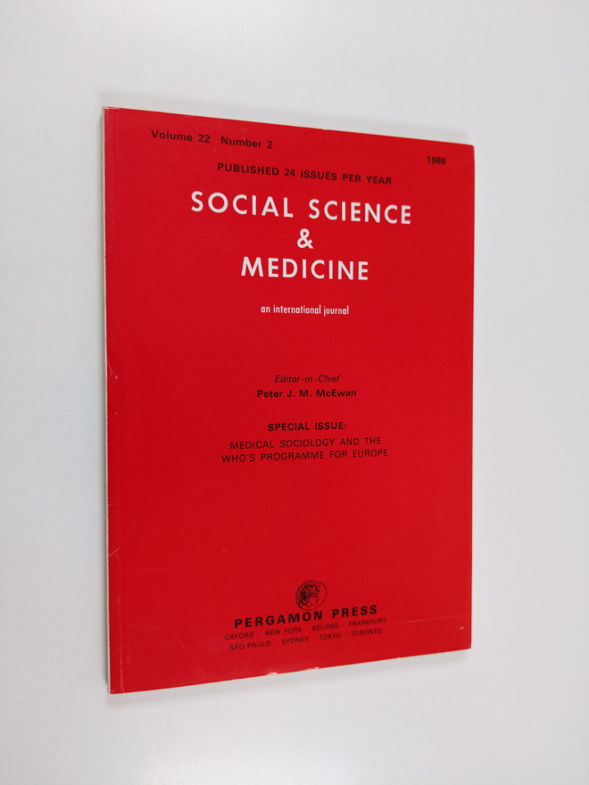 Peter J.M (edit.) McEwan : Social science & medicine : an...