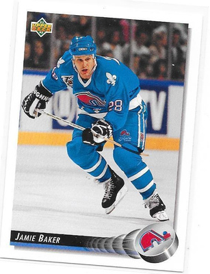 1992-93 Upper Deck #130 Jamie Baker Quebec Nordiques HIFK