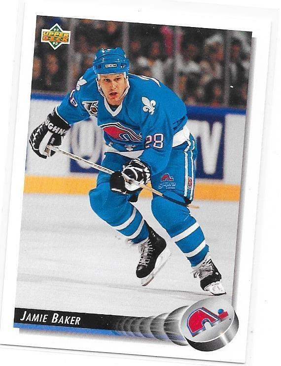 1992-93 Upper Deck #130 Jamie Baker Quebec Nordiques HIFK