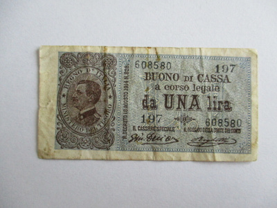 ITALY 1 LIRE 1914 (K15-S59)