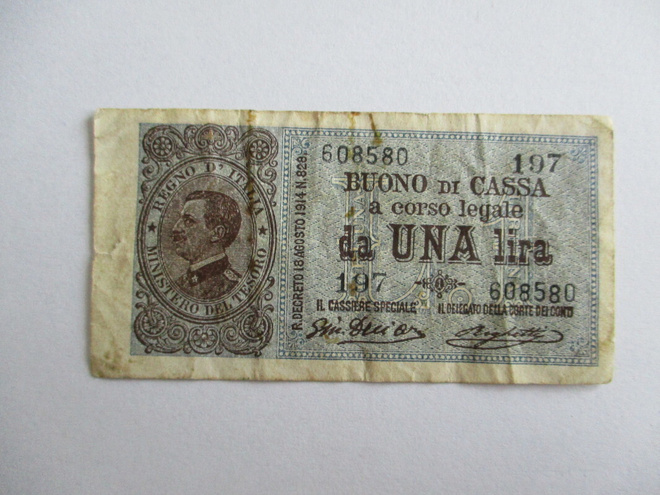 ITALY 1 LIRE 1914 (K15-S59)