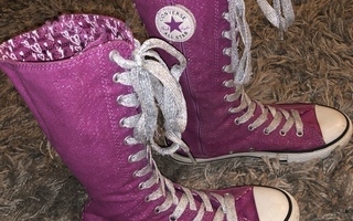 Converse hi-top pink kengät 34