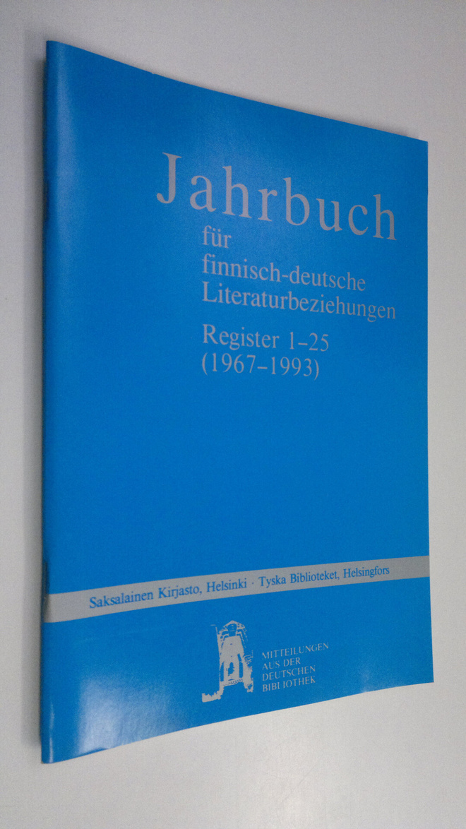 Jahrbuch fur finnisch-deutsche Literaturbeziehungen Regis...